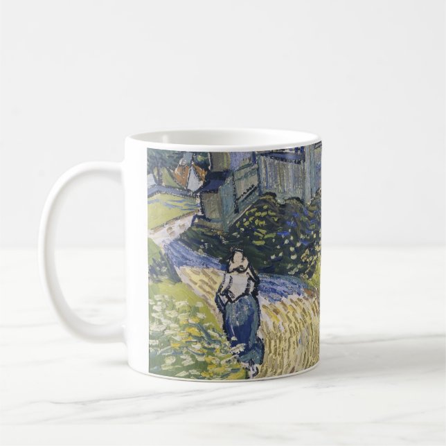 Taza De Café La iglesia en Auvers de Vincent van Gogh (Izquierda)