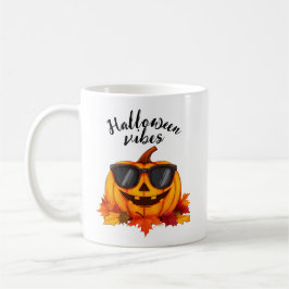 Taza De Café La ilustración muestra una escena de Halloween lle