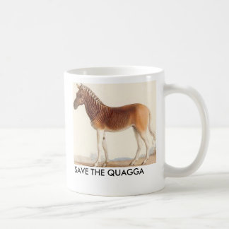 Taza De Café la imagen del quagga, AHORRA EL QUAGGA