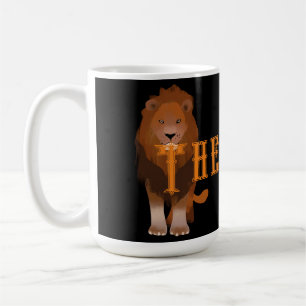 Taza De Café La imagen personalizada del león y texto clásico d