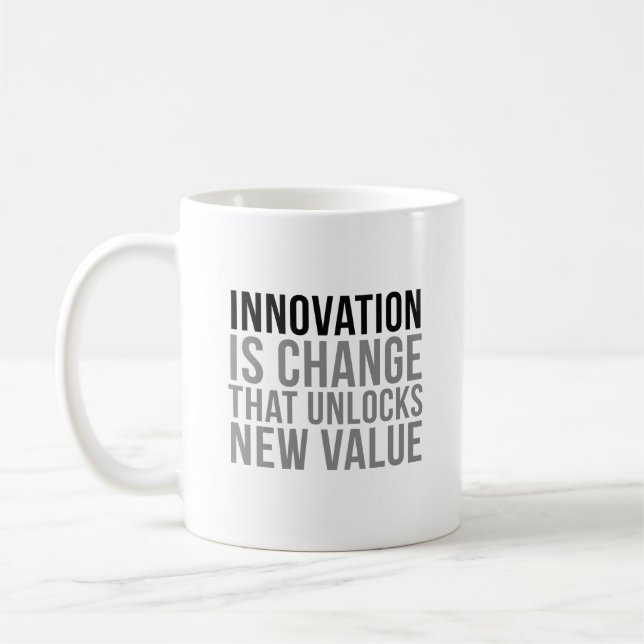 Taza De Café La innovación es cambio (Izquierda)