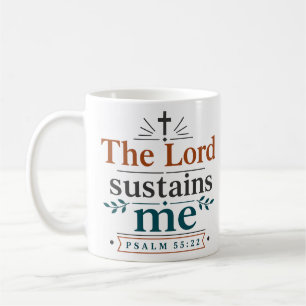 Taza De Café La inspiración cristiana me sostiene cita