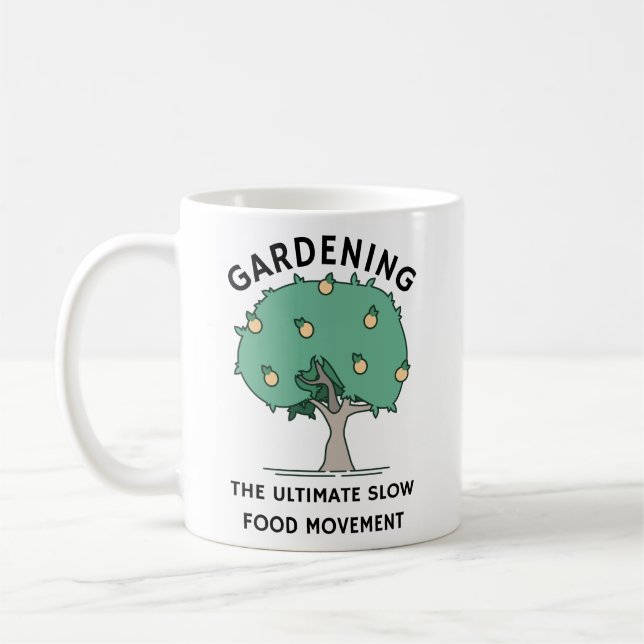 Taza De Café La jardinería, el último movimiento de comida lent (Izquierda)