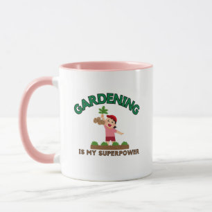Taza de café "La jardinería es mi superpoder" de j