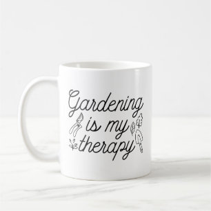 Taza De Café La jardinería es mi terapia