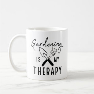 Taza De Café La jardinería es mi terapia