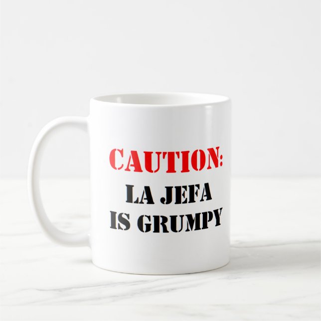 Taza De Café la jefa es grumpy (Izquierda)