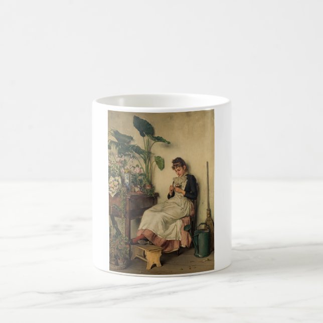 Taza De Café La joven florista (por Carl Zewy) (Centro)