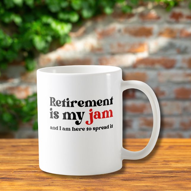 Taza De Café La jubilación divertida es mi mermelada que la dif (Subido por el creador)