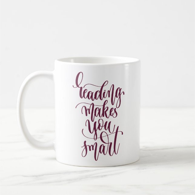 Taza De Café La lectura le hace elegante (Izquierda)