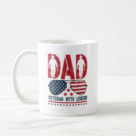 Taza De Café La leyenda del mito de papá veterano, el día del p