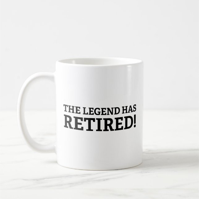 Taza De Café La leyenda ha retirado el tazón de café (Izquierda)