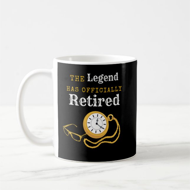 Taza De Café La Leyenda Ha Retirado Oficialmente Mug (Izquierda)