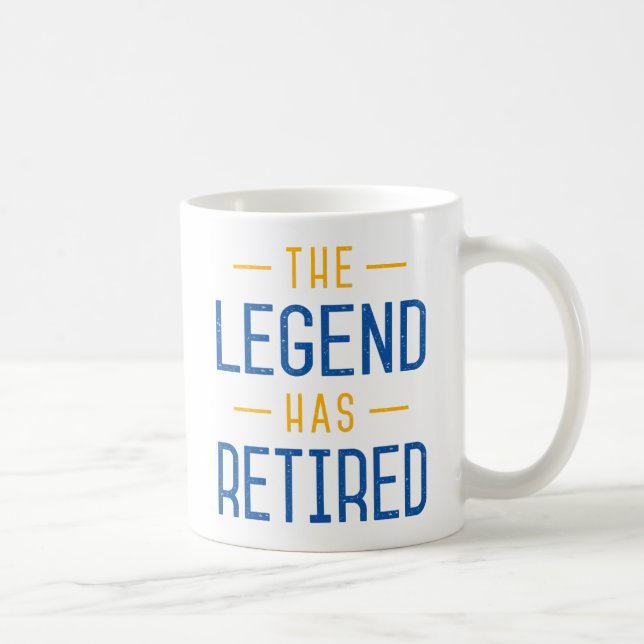 Taza De Café La Leyenda Se Ha Retirado. (Derecha)