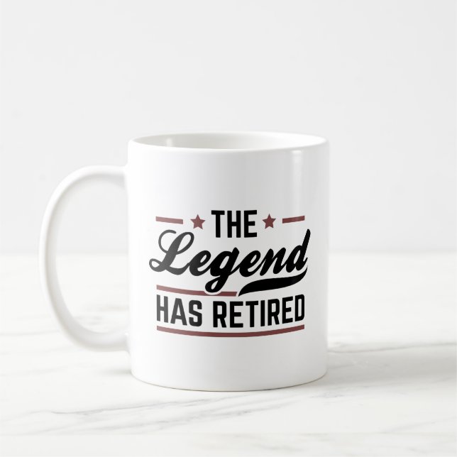 Taza De Café La leyenda se ha retirado (Izquierda)