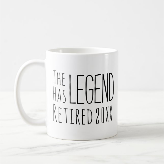 Taza De Café La leyenda se ha retirado 2021 (Izquierda)