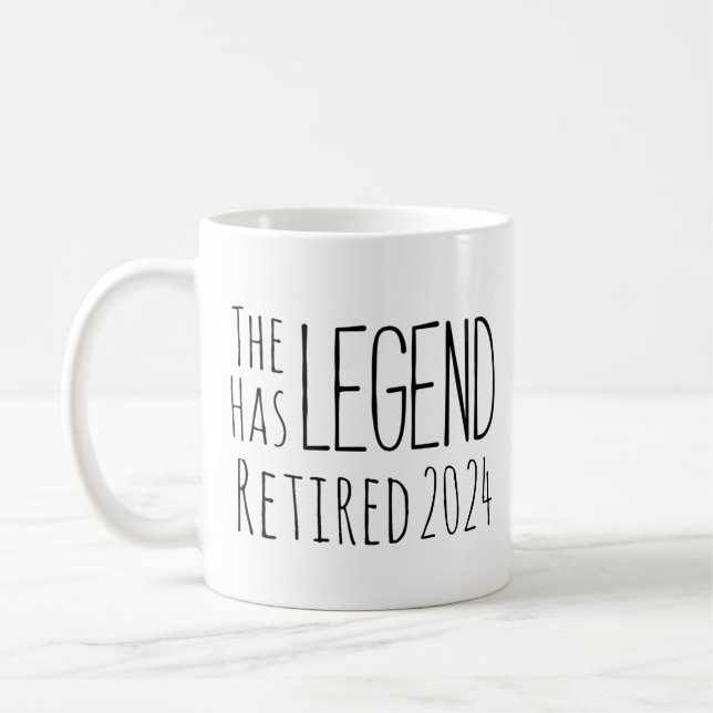 Taza De Café La leyenda se ha retirado 2024 (Izquierda)