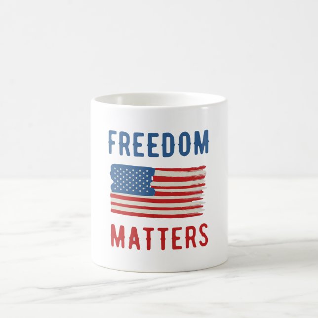 Taza De Café La libertad importa (Centro)