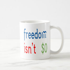 Taza De Café La libertad no es libre