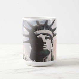 Taza De Café La libertad y la bandera estadounidense