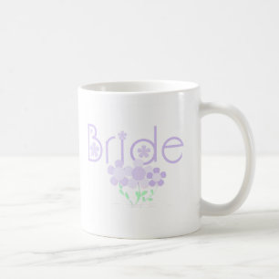 Taza De Café La lila en colores pastel florece a la novia