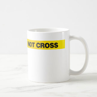 Taza De Café la línea de policía no cruza