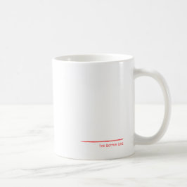 Taza De Café La línea roja de fondo