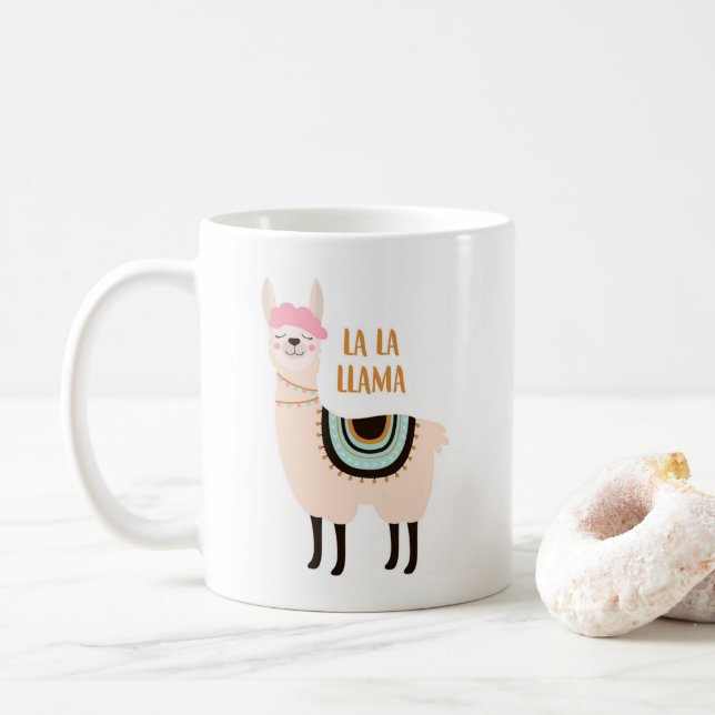Taza De Café La llama mug (Con donut)