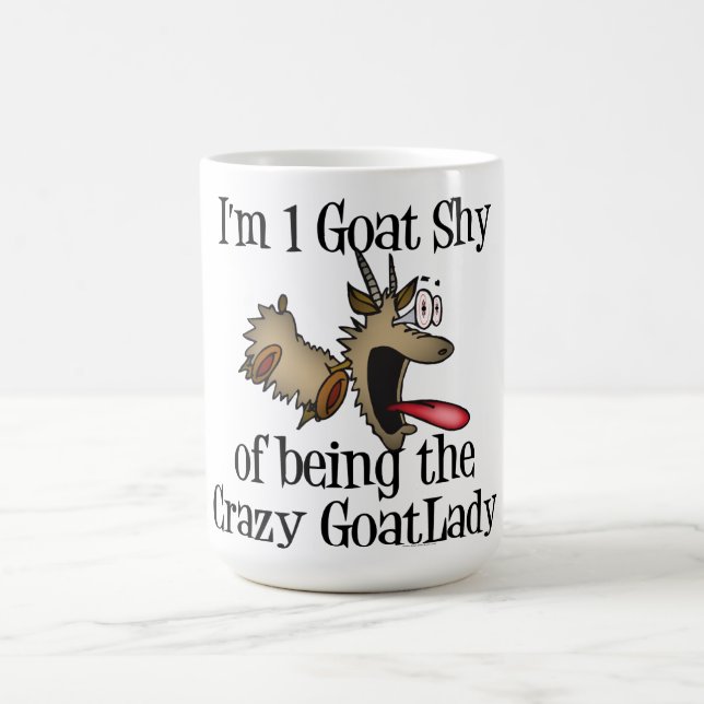 Taza De Café La loca dama de cabra GetYerGoat (Centro)