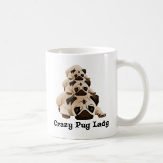 Taza De Café La loca dama de pug