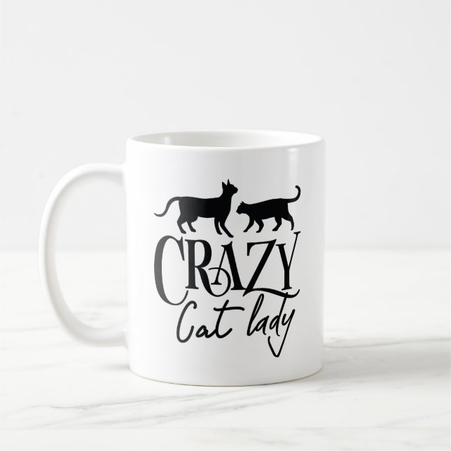 Taza De Café La loca dama del gato (Izquierda)