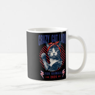 Taza De Café La loca dama del gato por Kamala, un gato sin hijo