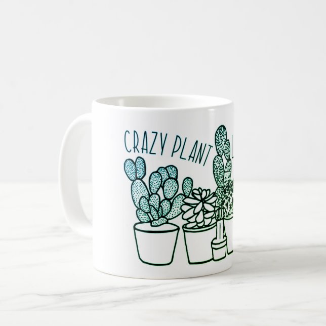 Taza De Café La loca planta Lady Mug (Anverso izquierdo)
