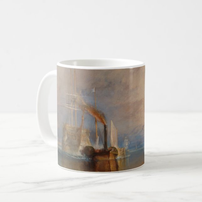 Taza De Café La lucha contra el atardecer temeraire Turner (Anverso izquierdo)
