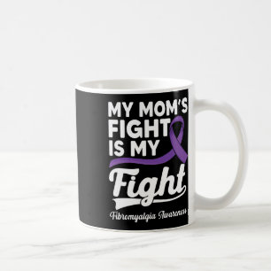 Taza De Café La lucha de mamá es mi lucha contra la fibromialgi
