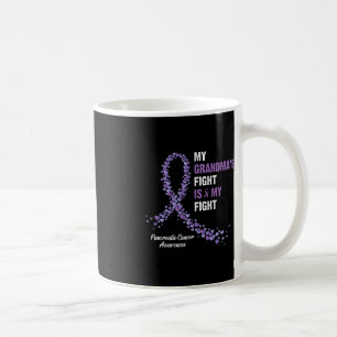 Taza De Café La lucha de mi abuela es contra el cáncer de páncr