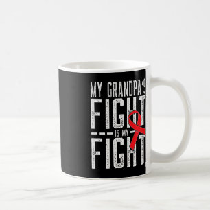 Taza De Café La lucha de mi abuelo es mi lucha contra el cáncer