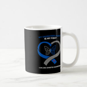 Taza De Café La lucha de mi hermana es por apoyar la diabetes