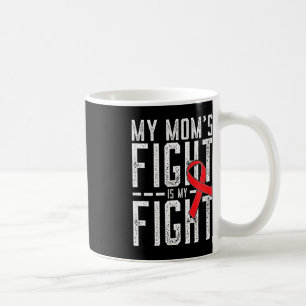 Taza De Café La lucha de mi mamá es mi lucha contra el cáncer d
