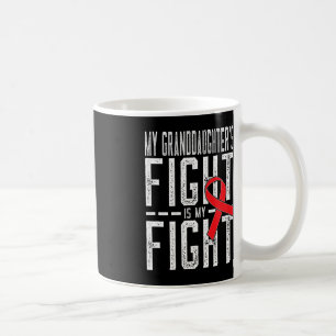Taza De Café La lucha de mi nieta es contra el cáncer de sangre