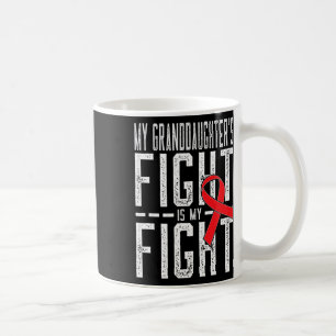 Taza De Café La lucha de mi nieta es mi lucha Cáncer de sangre