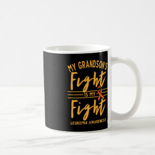 Taza De Café La lucha de mi nieto es mi lucha contra la leucemi