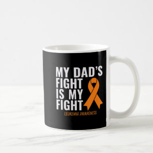 Taza De Café La lucha de mi papá es la conciencia de la leucemi