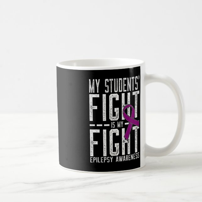 Taza De Café La lucha de mis estudiantes es mi lucha contra la  (Derecha)