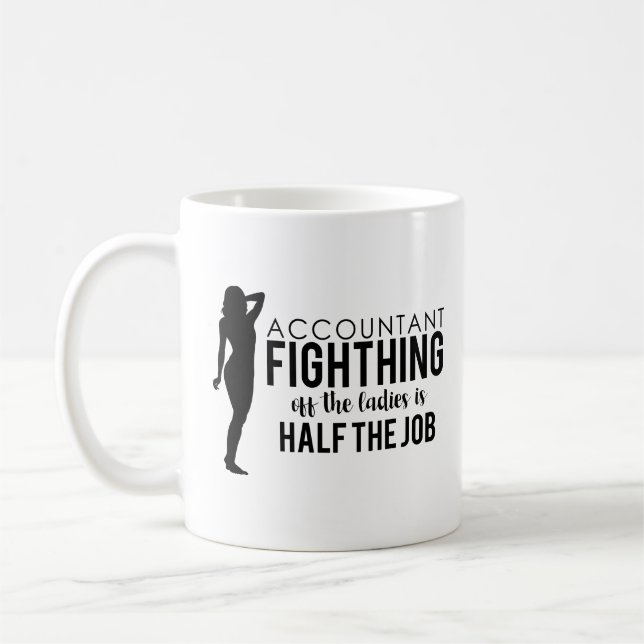 Taza De Café La lucha del contable de las señoras es mitad del (Izquierda)