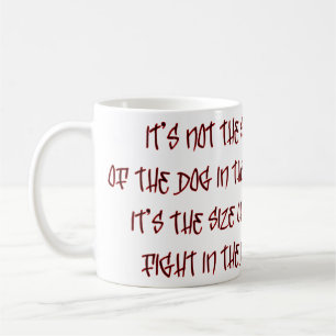 Taza De Café La lucha en el perro