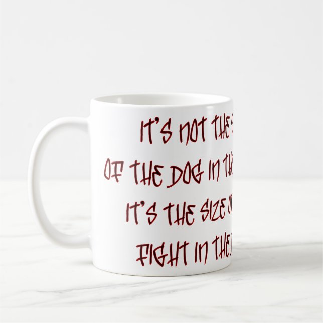 Taza De Café La lucha en el perro (Izquierda)