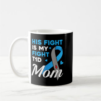 Taza De Café La Lucha Es La Diabetes Tipo 1 Diabetes T1d