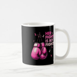 Taza De Café La lucha es mi lucha contra el cáncer de mama con 
