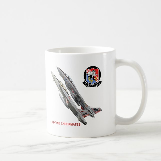 Taza De Café La lucha VF-211 da jaque mate (Derecha)